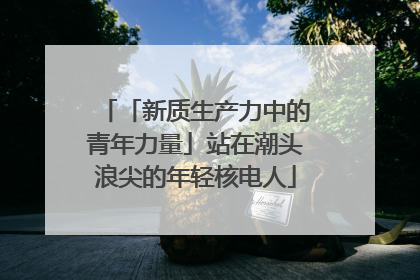 「新质生产力中的青年力量」站在潮头浪尖的年轻核电人