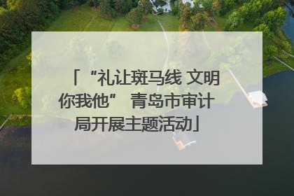 “礼让斑马线 文明你我他” 青岛市审计局开展主题活动