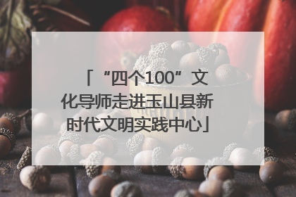 “四个100”文化导师走进玉山县新时代文明实践中心