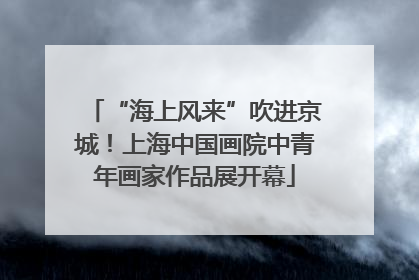 “海上风来”吹进京城！上海中国画院中青年画家作品展开幕