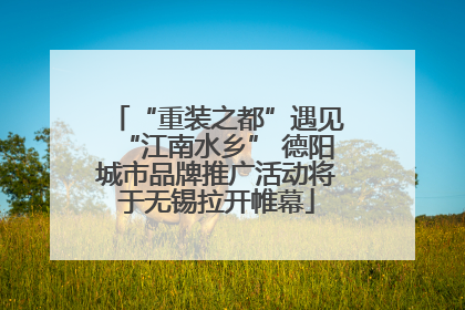 “重装之都”遇见“江南水乡” 德阳城市品牌推广活动将于无锡拉开帷幕