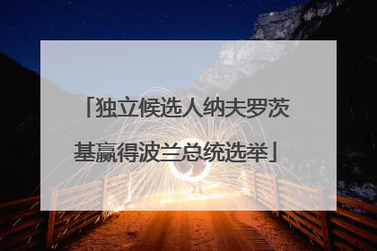 独立候选人纳夫罗茨基赢得波兰总统选举