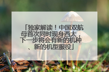 独家解读！中国双航母首次同时现身西太，下一步将会有新的机种、新的机型服役