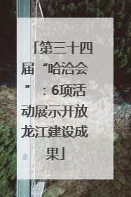 第三十四届“哈洽会”：6项活动展示开放龙江建设成果
