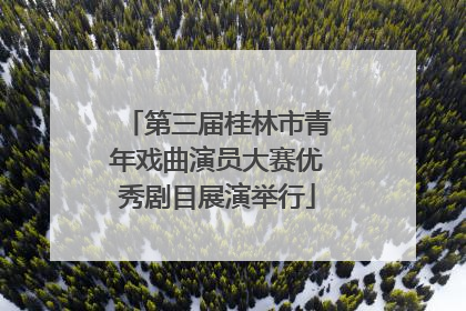 第三届桂林市青年戏曲演员大赛优秀剧目展演举行