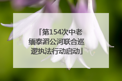 第154次中老缅泰湄公河联合巡逻执法行动启动