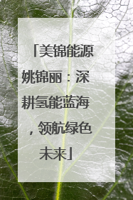 美锦能源姚锦丽：深耕氢能蓝海，领航绿色未来