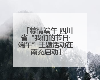 粽情端午 四川省“我们的节日·端午”主题活动在南充启动