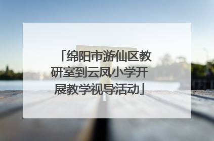绵阳市游仙区教研室到云凤小学开展教学视导活动