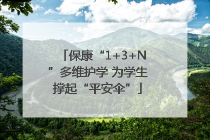 保康“1+3+N”多维护学 为学生撑起“平安伞”
