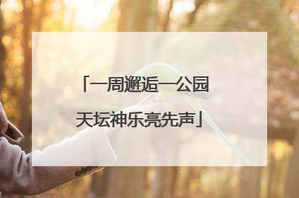 一周邂逅一公园 天坛神乐亮先声