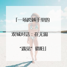 一场跨越千里的双城对话：在无锡“遇见”德阳