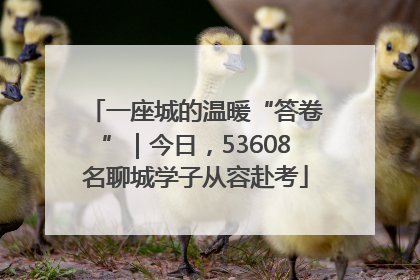 一座城的温暖“答卷”｜今日，53608名聊城学子从容赴考