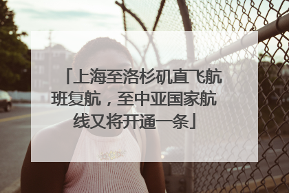 上海至洛杉矶直飞航班复航，至中亚国家航线又将开通一条