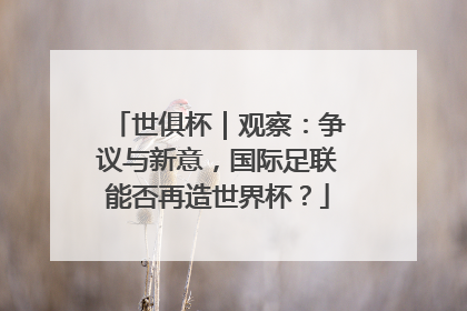 世俱杯｜观察：争议与新意，国际足联能否再造世界杯？