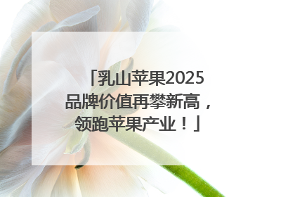 乳山苹果2025品牌价值再攀新高，领跑苹果产业！