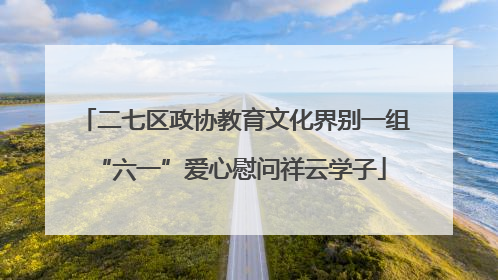 二七区政协教育文化界别一组 “六一”爱心慰问祥云学子
