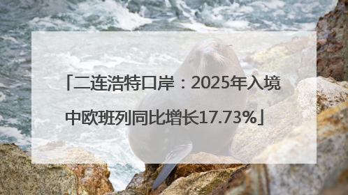 二连浩特口岸：2025年入境中欧班列同比增长17.73%