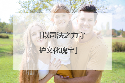 以司法之力守护文化瑰宝