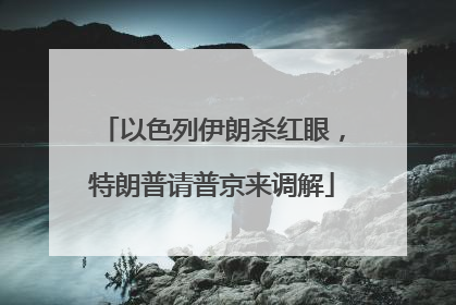 以色列伊朗杀红眼，特朗普请普京来调解