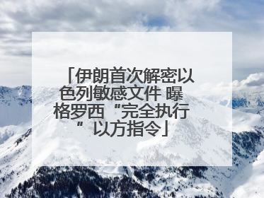 伊朗首次解密以色列敏感文件 曝格罗西“完全执行”以方指令