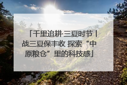 千里追耕·三夏时节丨战三夏保丰收 探索“中原粮仓”里的科技感