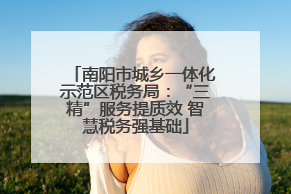 南阳市城乡一体化示范区税务局：“三精”服务提质效 智慧税务强基础