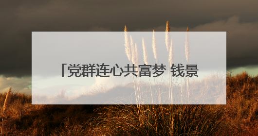 党群连心共富梦 钱景 “集” 结幸福力
