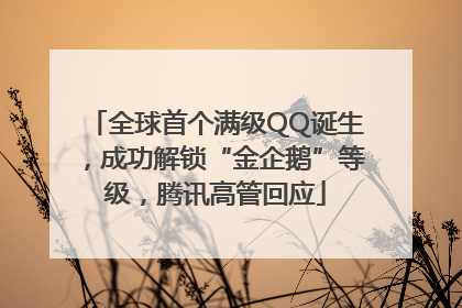 全球首个满级QQ诞生，成功解锁“金企鹅”等级，腾讯高管回应