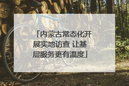 内蒙古常态化开展实地访查 让基层服务更有温度