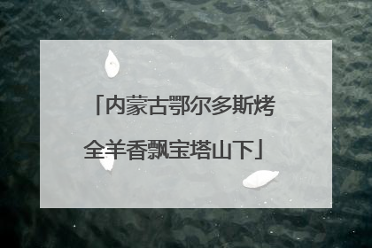 内蒙古鄂尔多斯烤全羊香飘宝塔山下