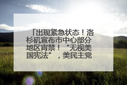 出现紧急状态！洛杉矶宣布市中心部分地区宵禁！“无视美国宪法”，美民主党议员批评特朗普
