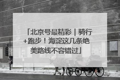 北京号最精彩｜骑行+跑步！海淀这几条绝美路线不容错过