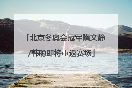 北京冬奥会冠军隋文静/韩聪即将重返赛场