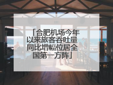 合肥机场今年以来旅客吞吐量同比增幅位居全国第一方阵