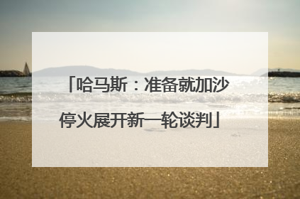 哈马斯：准备就加沙停火展开新一轮谈判