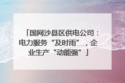 国网沙县区供电公司：电力服务“及时雨”，企业生产“动能强”