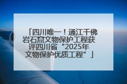 四川唯一！通江千佛岩石窟文物保护工程获评四川省“2025年文物保护优质工程”