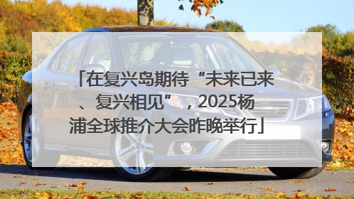 在复兴岛期待“未来已来、复兴相见”，2025杨浦全球推介大会昨晚举行