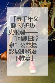 寻千年文脉 守护历史根魂——“问源白浮泉”公益摄影展即将落下帷幕