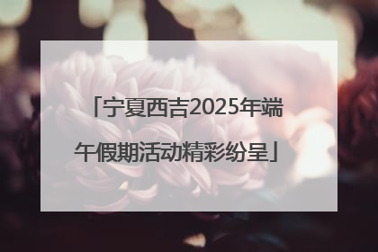 宁夏西吉2025年端午假期活动精彩纷呈