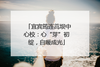 宜宾筠连蒿坝中心校：心“芽”初绽，自暖成光