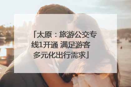 太原：旅游公交专线1开通 满足游客多元化出行需求