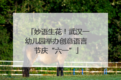 妙语生花！武汉一幼儿园举办创意语言节庆“六一”