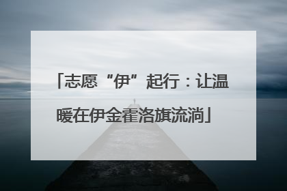 志愿“伊”起行：让温暖在伊金霍洛旗流淌