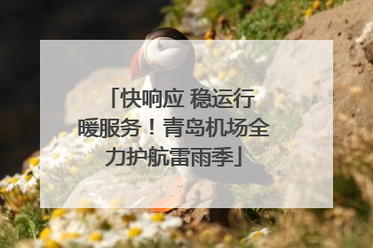 快响应 稳运行 暖服务！青岛机场全力护航雷雨季