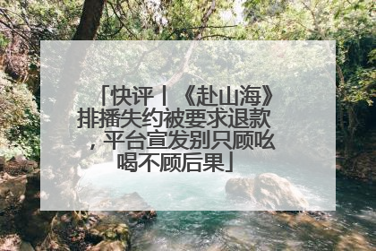 快评丨《赴山海》排播失约被要求退款，平台宣发别只顾吆喝不顾后果