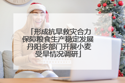 形成抗旱救灾合力 保障粮食生产稳定发展 丹阳多部门开展小麦受旱情况调研
