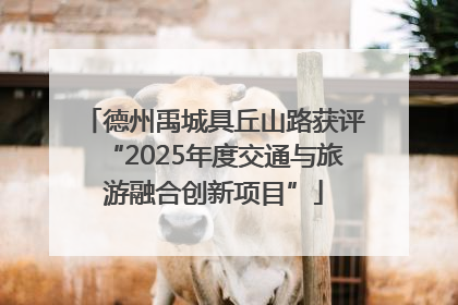 德州禹城具丘山路获评“2025年度交通与旅游融合创新项目”