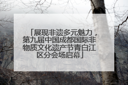 展现非遗多元魅力，第九届中国成都国际非物质文化遗产节青白江区分会场启幕